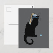Le Chat Noir en Blue Pearl, Briefkaart (Voorkant / Achterkant)