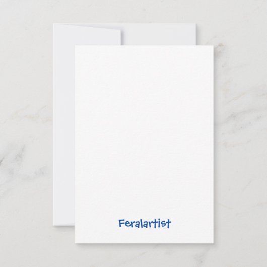 Le Chat Noir en De Schreeuw van Munch, Bedankkaart (Achterkant)