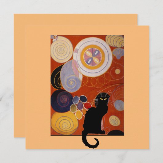 Le Chat Noir en Hilma ap Klint, Kaart (Voorkant / Achterkant)