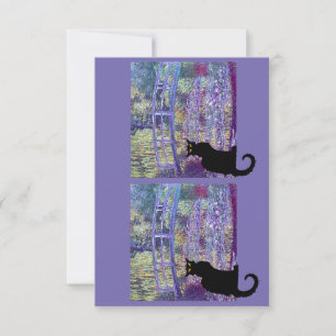 Le Chat Noir en Monet Japanse brug, Bedankkaart