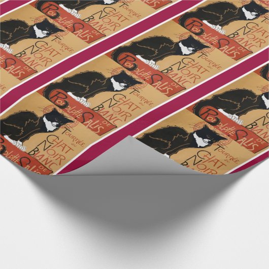 Le Chat Noir et Blanc Cadeaupapier (Hoek)