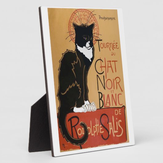 Le Chat Noir et Blanc French Fotoplaat (Zijkant)