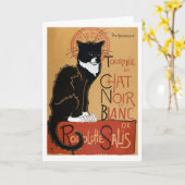 Le Chat Noir et Blanc Kaart (Gele Bloem)