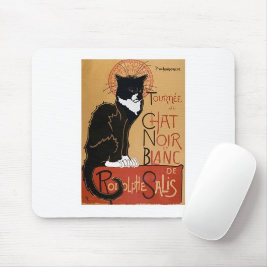 Le Chat Noir et Blanc Muismat (Met muis)