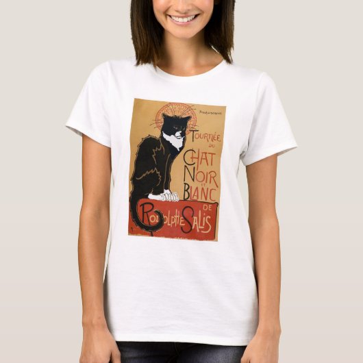 Le Chat Noir et Blanc T-shirt (Voorkant)