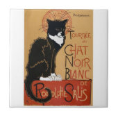 Le Chat Noir et Blanc Tegeltje (Voorkant)