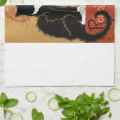 Le Chat Noir et Blanc Theedoek (Gevouwen)