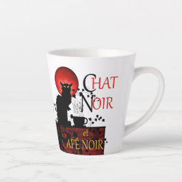 Le Chat Noir et Café Noir Koffie Latte Mok