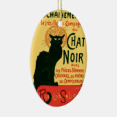 Le Chat Noir Fine  Art Nouveau Keramisch Ornament (Rechts)