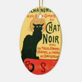 Le Chat Noir Fine  Art Nouveau Keramisch Ornament (Links)