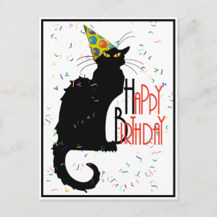 Le Chat Noir Gelukkige Verjaardag Briefkaart