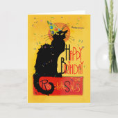 Le Chat Noir Gelukkige Verjaardag Kaart (Voorkant)