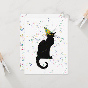 Le Chat Noir Gelukkige Verjaardag Kaart