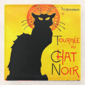 Le Chat Noir  Glazen Onderzetter (Voorkant)