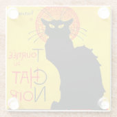 Le Chat Noir  Glazen Onderzetter (Achterkant)
