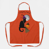 Le Chat Noir Halloween Heks Schort (Voorkant)