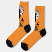 Le Chat Noir Halloween Heks Sokken (Links)