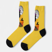 Le Chat Noir Halloween Heks Sokken (Links)