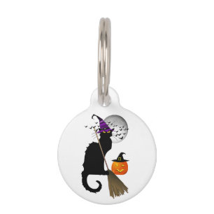 Le Chat Noir - Halloween Witch Cat Huisdierpenning