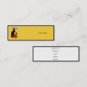 Le Chat Noir - Halloween Witch Cat Mini Visitekaartje (Voorkant / Achterkant)