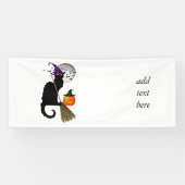 Le Chat Noir - Halloween Witch Cat Spandoek (Horizontaal)