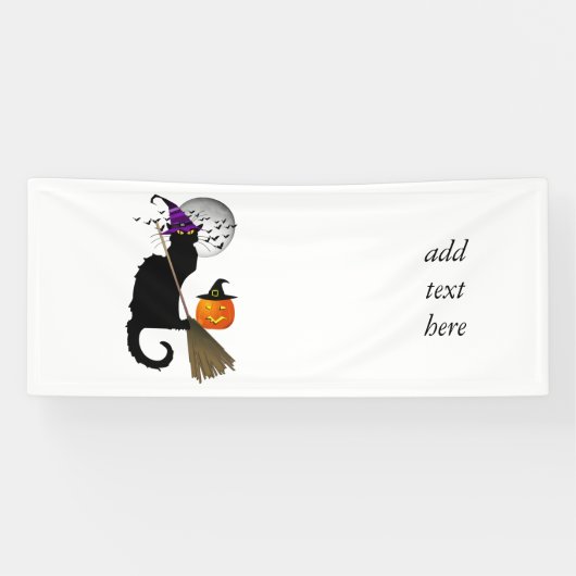 Le Chat Noir - Halloween Witch Cat Spandoek (Horizontaal)