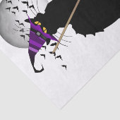 Le Chat Noir - Halloween Witch Cat Tissuepapier (Detail)