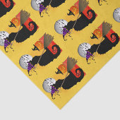 Le Chat Noir - Halloween Witch Cat Tissuepapier (Detail)