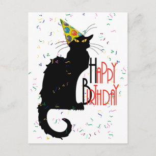 Le Chat Noir - HAPPY BIRTHDAY! Briefkaart