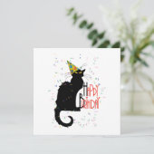 Le Chat Noir - HAPPY BIRTHDAY! Kaart (Staand voorkant)