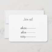 Le Chat Noir Happy New Year Party Kaart (Achterkant)