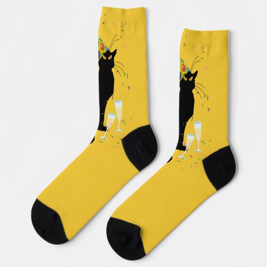 Le Chat Noir Happy New Year Party Sokken (Links)