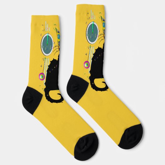 Le Chat Noir Happy New Year Party Sokken (Rechts)