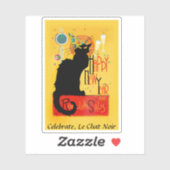 Le Chat Noir Happy Nieuwjaar Sticker (Vel)