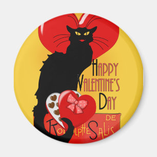 Le Chat Noir - Happy Valentine's Day Magneet