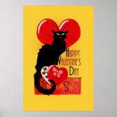 Le Chat Noir - Happy Valentine's Day Poster (Voorkant)