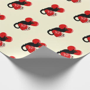 Le Chat Noir Hart Snoepgoed Valentijnsdag Cadeaupapier