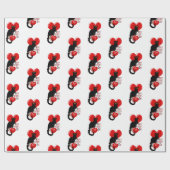 Le Chat Noir Hart Snoepgoed Valentijnsdag Cadeaupapier (Vlak)