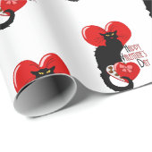 Le Chat Noir Hart Snoepgoed Valentijnsdag Cadeaupapier (Rol Hoek)