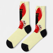 Le Chat Noir Hart Snoepjes Valentijnsdag Sokken (Links)