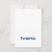 Le Chat Noir in de tuin van Klimt, Bedankkaart (Achterkant)