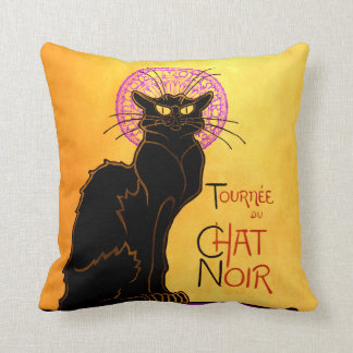 Le Chat Noir in Paars Kussen