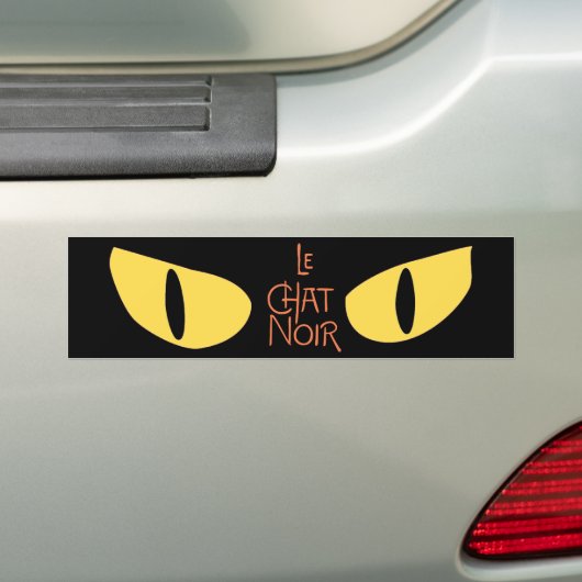 Le Chat Noir in the Dark Bumpersticker (Op auto)