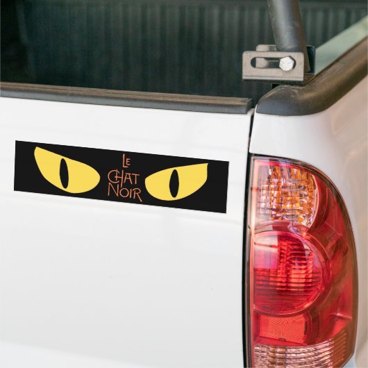 Le Chat Noir in the Dark Bumpersticker (Op Truck)