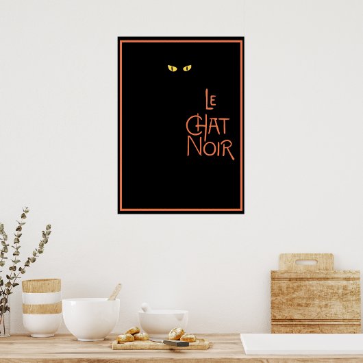 Le Chat Noir in the Dark Poster (Keuken)