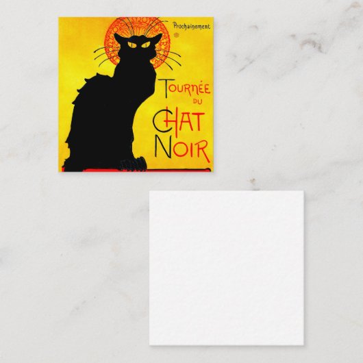 Le Chat Noir  Informatiekaartje (Voorkant / Achterkant)