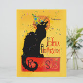 Le Chat Noir - Joyeux Anniversaire Kaart (Staand voorkant)