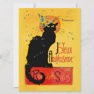 Le Chat Noir - Joyeux Anniversaire Kaart