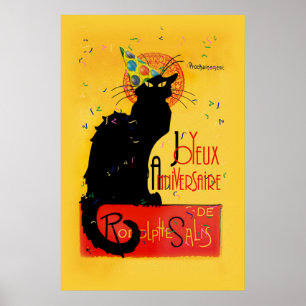 Le Chat Noir - Joyeux Anniversaire Poster
