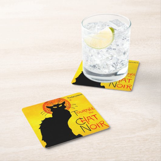 Le Chat Noir  Kartonnen Onderzetters (Insitu)